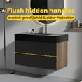 thumbnail image 6 of ENSHUI Floating Bathroom Vanity, 36 Inch, Engineered Quartz Sink, 2 Drawers, 6 of 9
