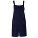 thumbnail image 3 of Gibobby pantalones holgados de oficina Monos cortos de verano para mujer, monos informales holgados sin mangas con tirantes y , monos con bolsillos(Azul marino， L), 3 of 5