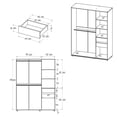 thumbnail image 4 of Ropero Closet con Puertas Corredizas Berlín 150x200x54cm Armario MDP, 4 of 10