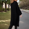 thumbnail image 5 of Long Cardigan Sweaters for Women Long Sleeve Oversized Open Front Knit Coatigan Sweater Coats with Pockets, 5 of 7