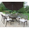 thumbnail image 2 of Mississippi 7 Pc Dining Table Set w Umbrella - Oxford, 2 of 2