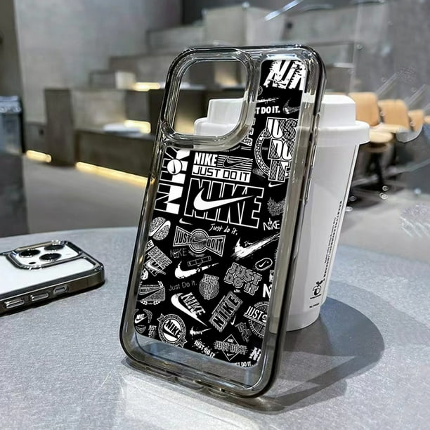 Funda NIKE No Amarillenta compatible Con iPhone 14 11 13 12 X XS Pro Max xr Mini 7 Samsung Galaxy S23 S22 ultra plus Sanrio Estuche Transparente Duro A Prueba De Golpes Gao Jiahui unisex