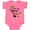 Hot Pink, variant on I Love My Nicu Nurses with Baby Footprints and Flowers Boys or Girls Baby Bodysuit