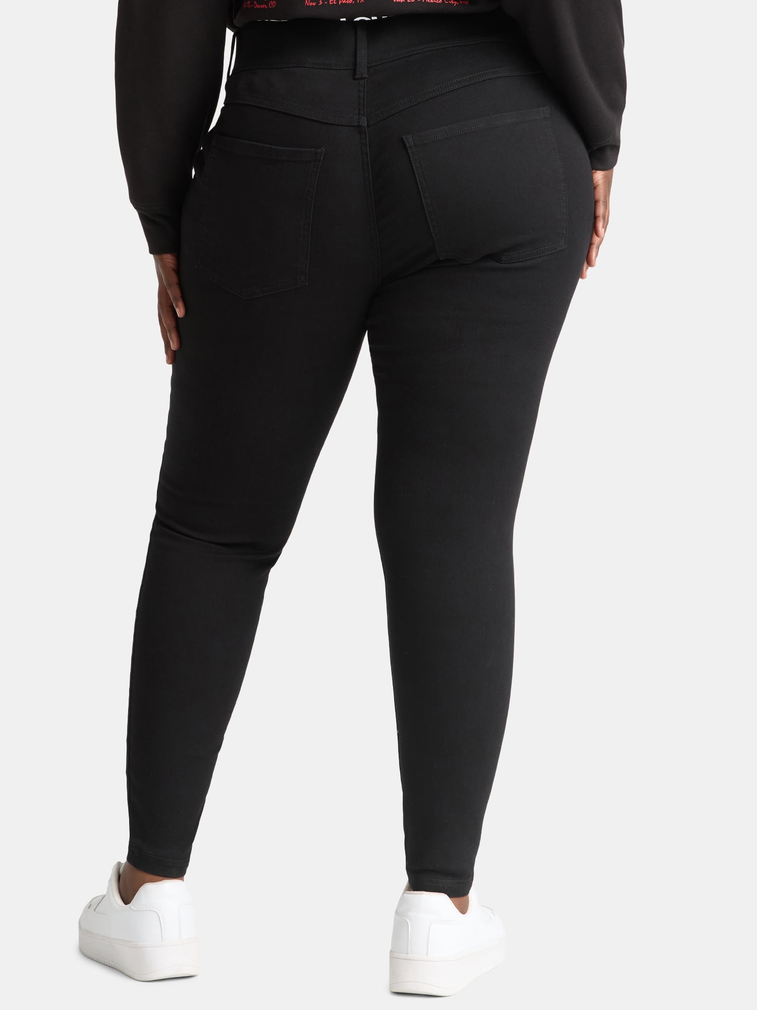 Terra & Sky Women's Plus Size High Rise Jeggings, 28" Inseam, Sizes 0X-4X