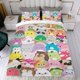 thumbnail image 4 of Squishmallows Conjunto de sábanas temático, trío de piezas, cómodo y amigable con la piel, diseño único, regalo de decoración para el hogar para familiares, amigos y fans,173X218cm, 4 of 6