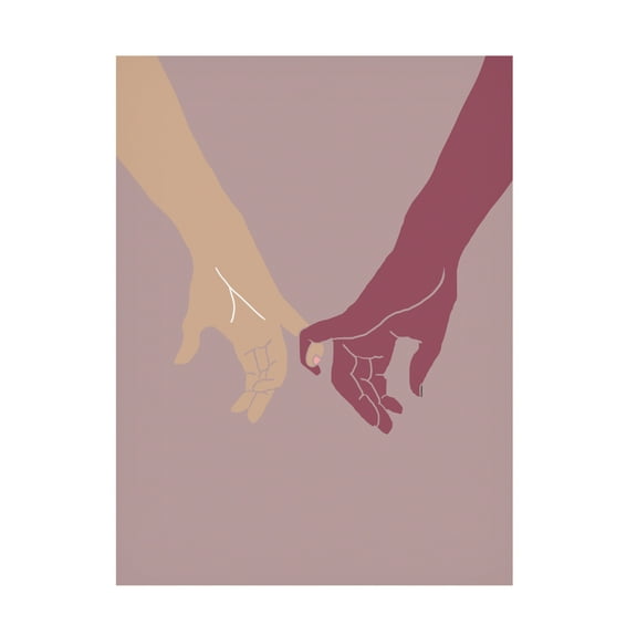 Trademark Fine Art Pictufy Studio II Holding Hands Canvas Wall Art