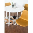 thumbnail image 2 of Roundhill Furniture Aufurr Contemporary 5-Piece Dining Set, White Round Dining Table with 4 Chairs, Gold, 2 of 8