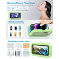 thumbnail image 3 of Phone Holder for Shower, Waterproof 360°Rotation Shower Phone Holder with Touchable Screen Phone Case for Shower Bathroom Bathtub Kitchen for iPhone 17 16 15 14 13 12 Samsung Google up to 7", 3 of 12