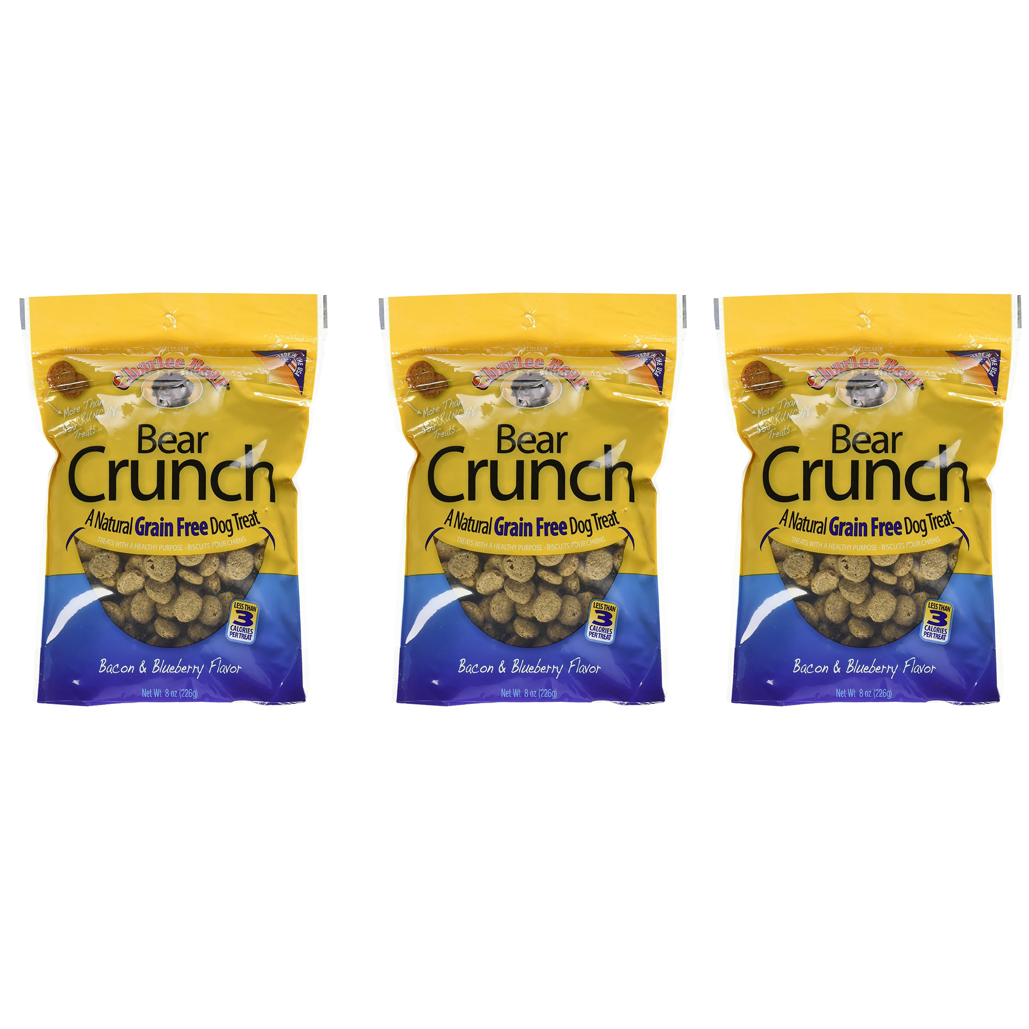 Charlee Bear Bear Crunch Bacon & Blueberry Flavor 3 Pack