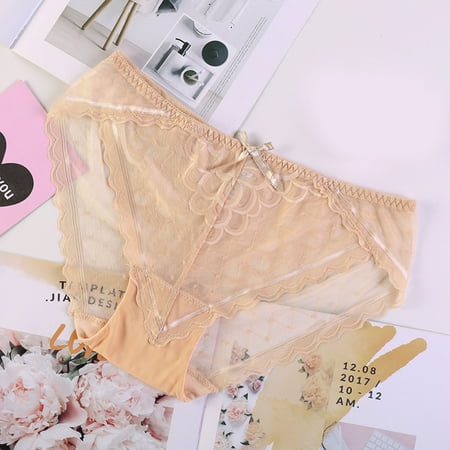 

BTJX Womens Underwear Cotton Bikini Panties Lace Soft Hipster Panty Ladies Stretch Briefs