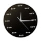 thumbnail image 5 of Reloj de pared motivacional, reloj silencioso decorativo, adorno de pared acrílico. negro, 5 of 9