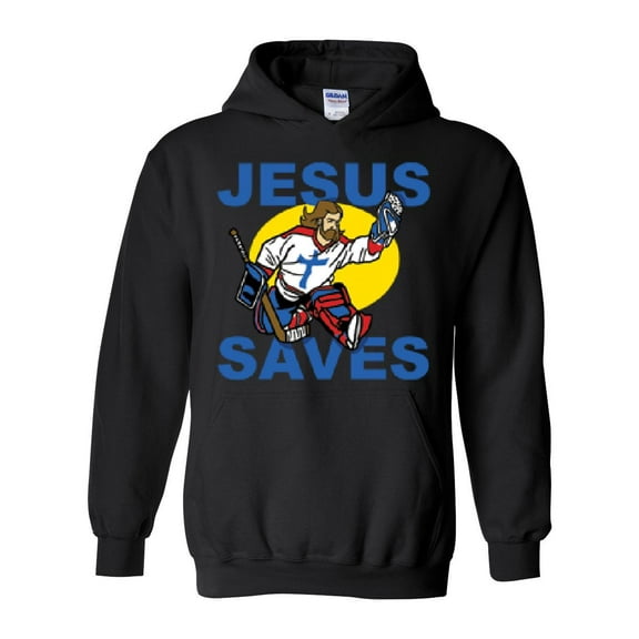 IWPF - Women Sweatshirts and Hoodies - Jesus Saves Hockey Goalie