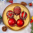 thumbnail image 4 of Bola de Decoración de Árbol de Navidad Juego de Bolas de Navidad 6cm12 Piezas Bola de Plástico para Enchapado de Navidad Navidad, 4 of 5