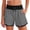 Black, variant on Arlun Casual Striped Elastic Waist Shorts for Women Loose Fit Smocked Drawstring High Waisted Summer Beach Comfortable Bottoms Soft Comfort Daily Wear White M