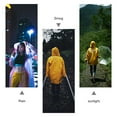thumbnail image 5 of 5 Pcs Ponchos Festival Raincoat Clear Poncho Clear Rain Jacket Portable Raincoat Outdoor Poncho Travel, 5 of 6