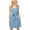 BLUE, variant on FashionMille Women's Casual Chambray Mini Dress, Sleeveless, Size M
