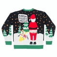 thumbnail image 2 of Santa and Snowman on Front and Back Ugly Christmas Sweater, 2 of 2