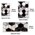 thumbnail image 5 of YIMEIS Marble mosaic geometric pattern Fall Kitchen Mats Set of 3,Xmas Winter Seasonal Farmhouse Home Seasonal Decorations Rugs for Floor - 16''*24'' and 20''*30'' and 17''*47'' in, 5 of 10