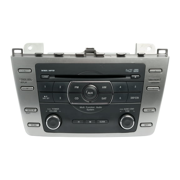Restored 2009-2010 Mazda 6 AM FM Radio Receiver w 6-Disc CD MP3 Player Part ID GS4M669RXC (Refurbished)