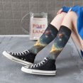 thumbnail image 5 of Naloa Starry Sky White Horse Thigh High Socks Extra Long Stretchy Sock Women Over Knee High Opaque Stocking Daily Wear, 5 of 6