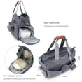 thumbnail image 3 of SPEKSEE Diaper Bag Tote with Pacifier Holder Case for Mom and Dad, Multi-Function Travel Diaper Bag with Adjustable Shoulder Strap and Insulated Pockets, 3 of 7