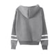 thumbnail image 3 of Moonsky Sudadera con capucha de moda para mujer de la cantante pop Dem/0n HUNTR/X con jersey corto, suave y cómoda, top de manga larga para uso informal en primavera, otoño e invierno. (Gris M), 3 of 3