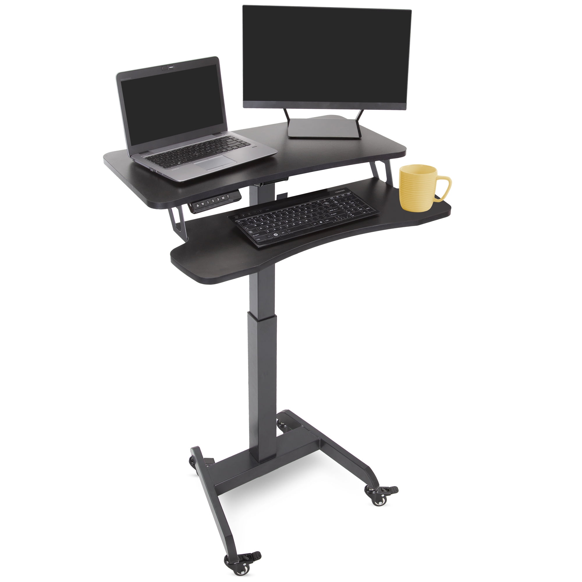 Buy Stand Steady Electric Mobile Podium with Keyboard Tray Height