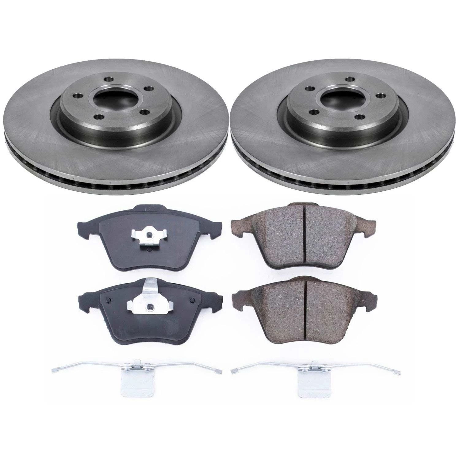 Power Stop Front Stock Replacement Brake Pad and Rotor Kit KOE5430