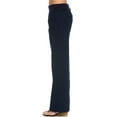 thumbnail image 4 of Comfy Fold Over Linen Pants (Navy), 4 of 6