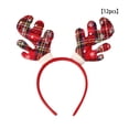 thumbnail image 4 of Qarigey 12 Uds. De diademas navideñas para mujer, clásicas astas de reno, Santa, árbol de Navidad, hebilla para el pelo, diadema encantadora, Accesorio para el cabello Cornamentas rojas de Navidad Qarigey AP013012-17, 4 of 6