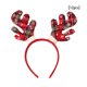 thumbnail image 3 of 12 Uds. De diademas navideñas para mujer y niña, hebilla clásica para el pelo de Reno y Papá Noel, diadema para niños y adultos, accesorios Accesorio para el cabello Cornamentas rojas de Navidad sweethay AP013012-17, 3 of 6
