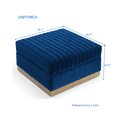 thumbnail image 4 of Modern Velvet Upholstered Sofa Ottoman Seat Bench for Living Room Apartment Office, 4 of 4