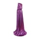 thumbnail image 3 of Capa de bruja con capucha para mujer y hombre, disfraz ligero de bruja, accesorio Violeta, 3 of 9