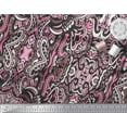 thumbnail image 2 of Soimoi Poly Georgette Fabric Floral & Paisley Decorative Print Sewing Fabric Yard 52 Inch Wide, 2 of 3