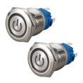 thumbnail image 1 of 2X Interruptor de Botón de 220V, 1 of 1