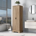 thumbnail image 2 of Tcbosik Kitchen Pantry Cabinet with Adjustable Shelf, Freestanding Tall Storage Cabinet with 2 Doors, 23.3"L x 16.9"W x 71.2"H, Brown, 2 of 9