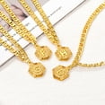 thumbnail image 6 of [Clearance] Initial I Anklets for Women, Large Plus Size Gold Plated Mariner Chain Ankle Bracelets, Hexagon Letter Charm Summer Beach Pool Waterproof Foot Jewelry 8.5-10.5inch on Clearance, 6 of 9