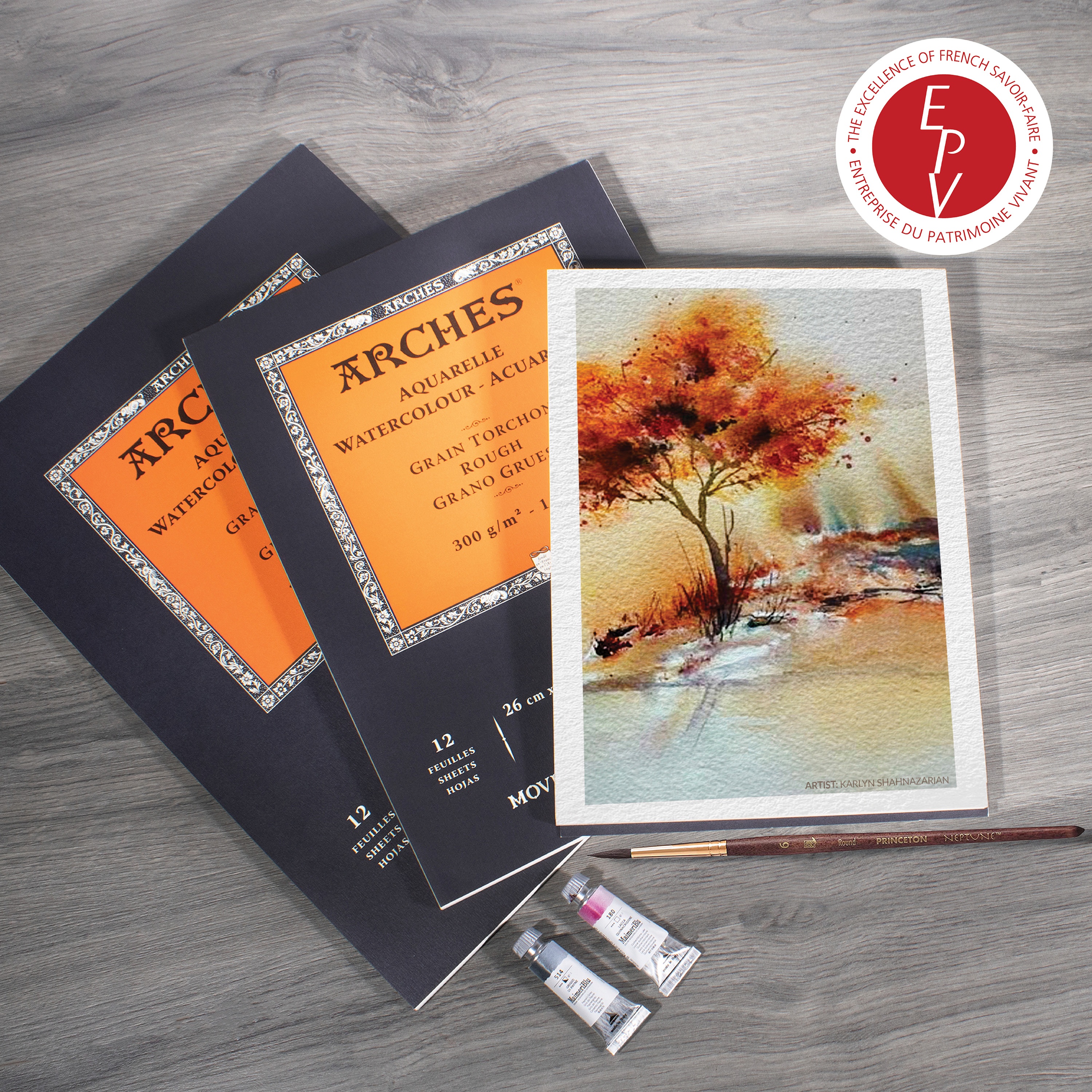 Arches Watercolor Pad - 11.7" x 16.5", 140 lb, Rough, 12 Sheets