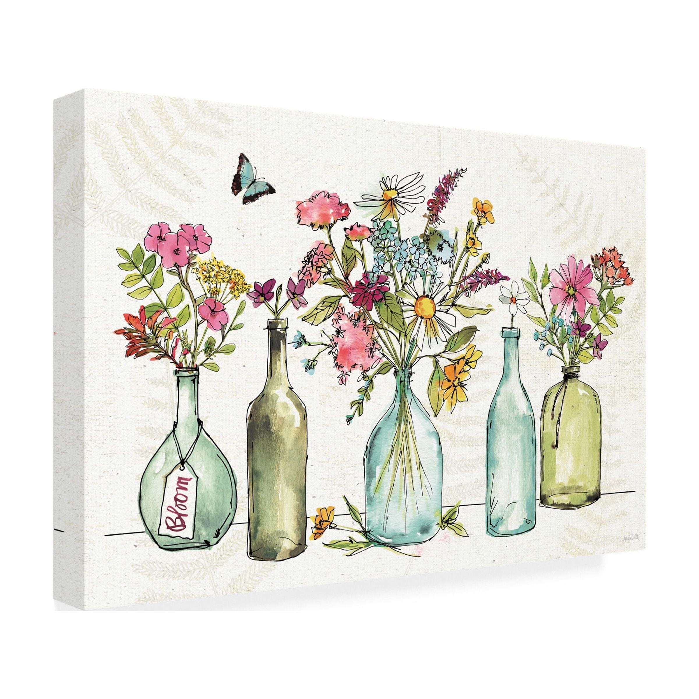 Trademark Fine Art 'Simply Petals I' Canvas Art by Anne Tavoletti