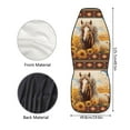 thumbnail image 6 of KUIFORTI Boho Car Seat Covers for Front Seats, Horse Car Seat Protector Sunflower Car Accessories for Women 2 Pieces Elastic Bucket Seat Protector,Waterproof Seat Covers for Cars SUV Trucks Van, 6 of 7