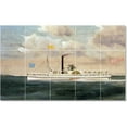 thumbnail image 1 of Ceramic Tile Mural-James Bard Ships Tile Mural Interior Remodeling Design. 30" w x 18" h using (15) 6 x 6 ceramic tiles, 1 of 3
