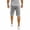 Gray, variant on WRKEKC Mens Casual Shorts Athletic Casual Color Block Shorts with Elastic Waist and Comfortable Fit for Sports and Leisure Time