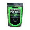 thumbnail image 2 of 1000PCS Glow in The Dark Garden Stones Pebbles Stones Rocks for Yard and Walkways Decor, Night Guide Pebbles, Glow in the Dark Rocks DIY Decorative Luminous Stones in Green, 2 of 10