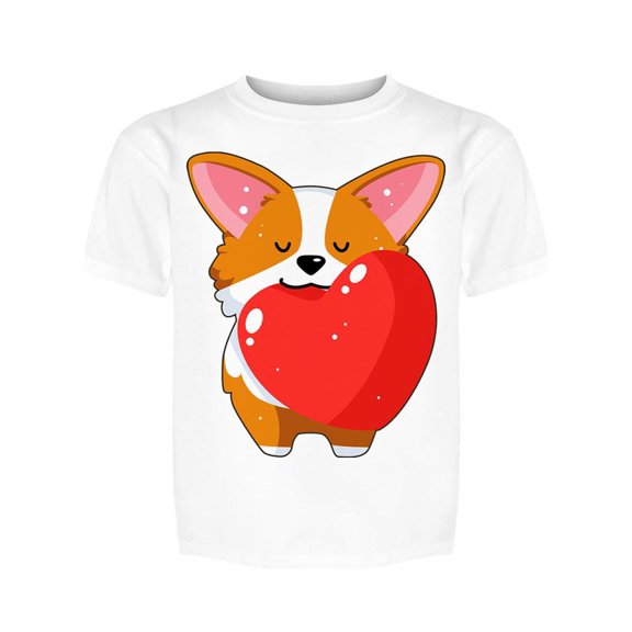 Love Corgi Emoji Tee Girl's -Image by Shutterstock