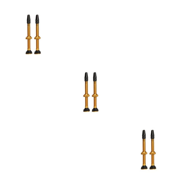 Toystoory Paquete de 2 válvulas de neumático sin cámara de 60mm montaña 12,8mm Base aleación de aluminio válvulas de neumático antifugas piezas de Type1 NO1 Toystoory CBP471117
