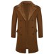 thumbnail image 4 of Ceisia Men's Regular-Fit Double-Breasted Notched-Lapel Faux-Fur Collar Mid-Length Wool-Blend Coat Gift, 4 of 7