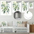thumbnail image 4 of Designart "The Minimalist Essence of Eucalyptus in Green and White I" Floral Metal Wall Art, 4 of 5