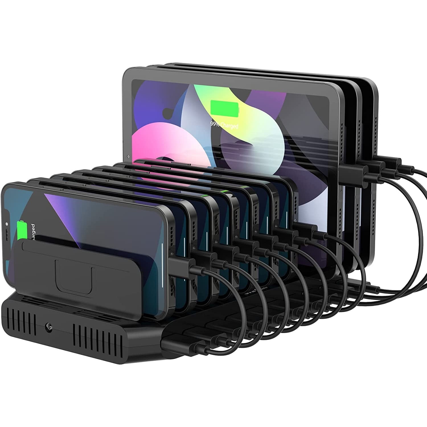 Unitek 10Port 60W Fast Charging Station with Quick Charge 3.0, Multi USB Charger Station for