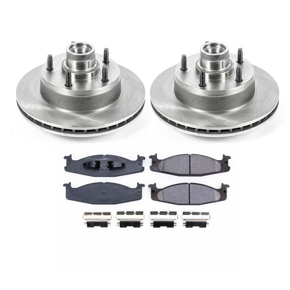 Ultimate Brakes Front Semi-Metallic Brake Pad and Rotor Kit with Hardware WM80526