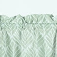 thumbnail image 3 of Chezmoi Collection 4-Piece Tranquil Leaf Window Curtain Set with Sheer Backing, Soft Green White Leaves Printed Microfiber, 120 inch x 84 inch, 3 of 9